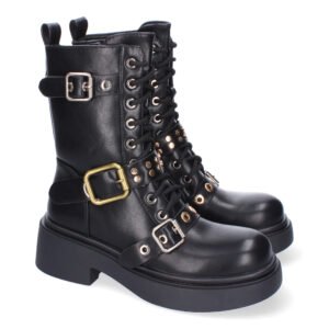 Bota de Tac?n para Mujer, Comodas y Elegantes, Adornos de Hebillas