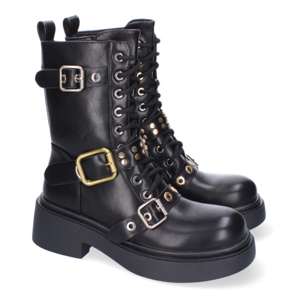 Bota de Tac?n para Mujer, Comodas y Elegantes, Adornos de Hebillas