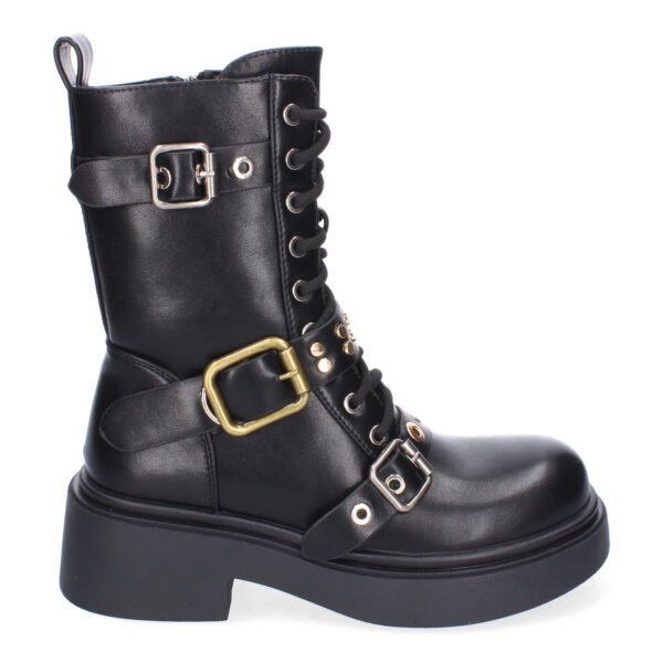 Bota de Tac?n para Mujer, Comodas y Elegantes, Adornos de Hebillas