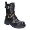 Bota de Tac?n para Mujer, Comodas y Elegantes, Adornos de Hebillas