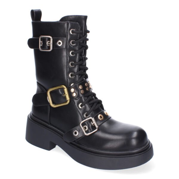 Bota de Tac?n para Mujer, Comodas y Elegantes, Adornos de Hebillas
