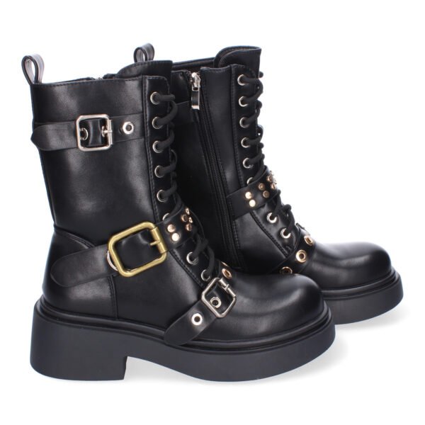 Bota de Tac?n para Mujer, Comodas y Elegantes, Adornos de Hebillas