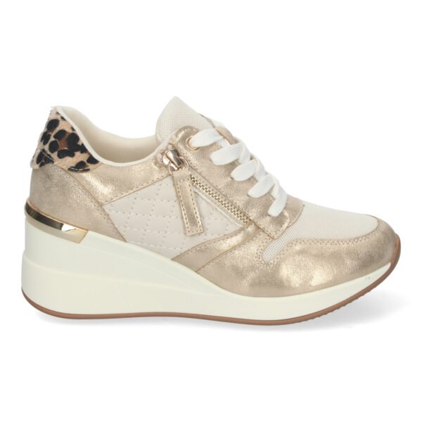Zapatilla para Mujer, con Cu?a, Cremallera de Adorno