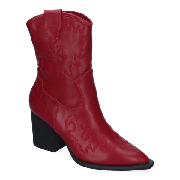 Botines Estilo Cowboy Elegantes para Mujer, Detalles Bordados, Comodas