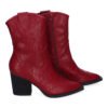 Botines Estilo Cowboy Elegantes para Mujer, Detalles Bordados, Comodas