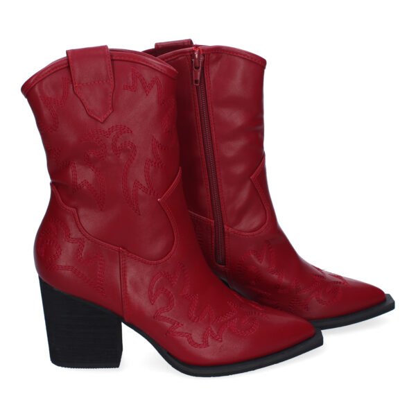 Botines Estilo Cowboy Elegantes para Mujer, Detalles Bordados, Comodas