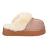 Zapatilla de casa estilo australiano, calidas, forradas de pelo, de plataforma