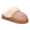 Zapatilla de casa estilo australiano, calidas, forradas de pelo, de plataforma
