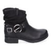 Bot?n para Mujer, Estilo Biker, Comodo y Elegante, Correa con Hebilla