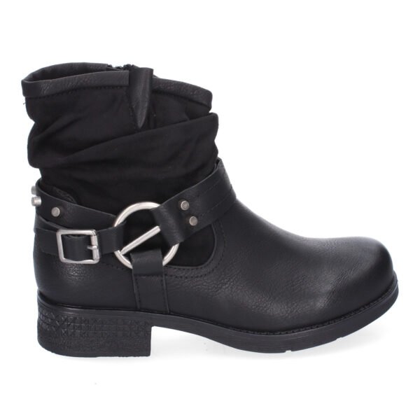 Bot?n para Mujer, Estilo Biker, Comodo y Elegante, Correa con Hebilla