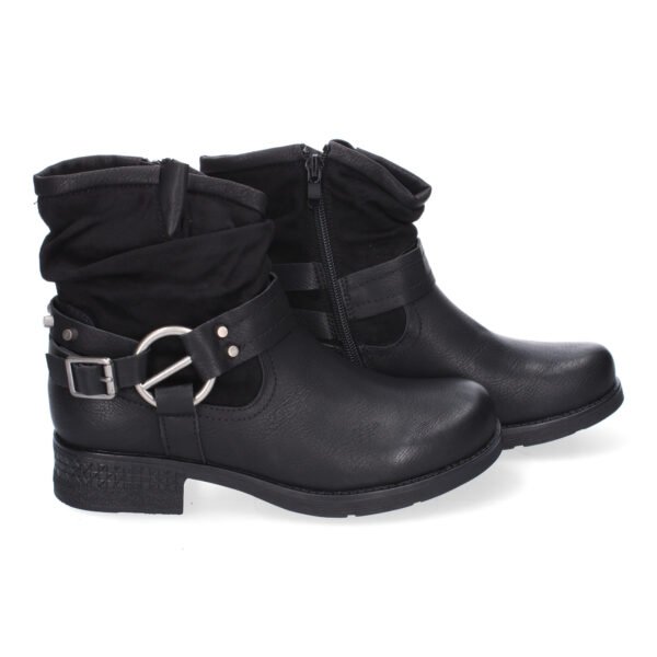 Bot?n para Mujer, Estilo Biker, Comodo y Elegante, Correa con Hebilla