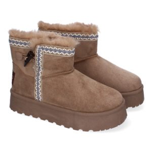 Botin Australiano para Mujer, Comodo y Calido, Forrado el Interior con Pelo