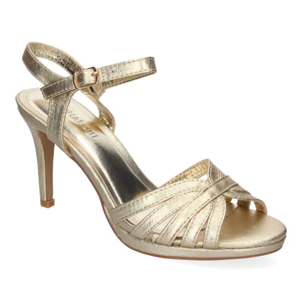 Sandalias de Tac?n de Fiesta para Mujer, Adornos Cruzados en la Pala