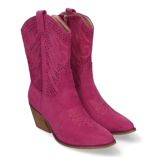 Bot?n de Tac?n Campero para Mujer, Estilo Vaquero, Elegantes