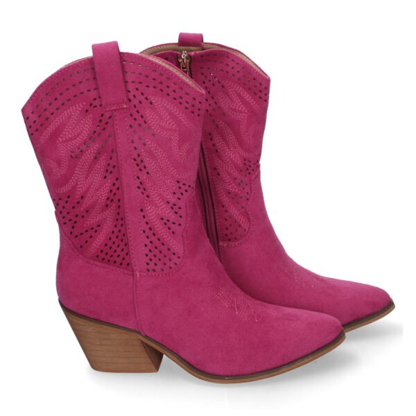 Bot?n de Tac?n Campero para Mujer, Estilo Vaquero, Elegantes