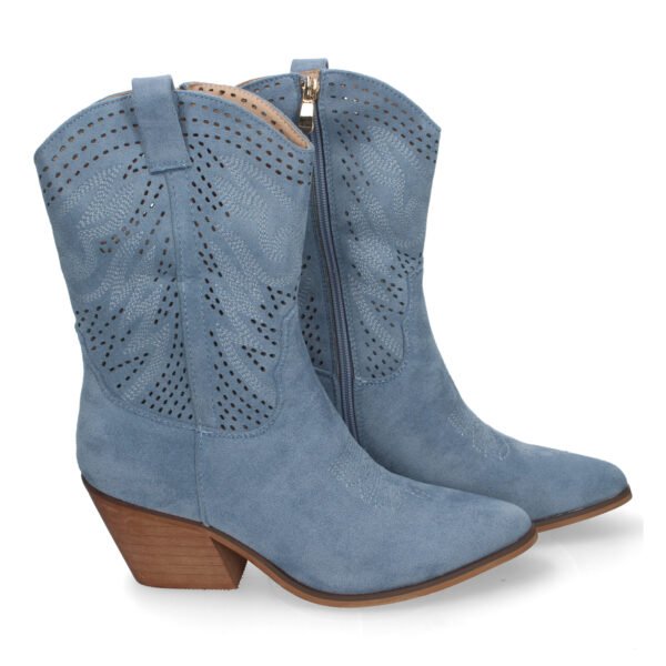 Bot?n de Tac?n Campero para Mujer, Estilo Vaquero, Elegantes