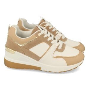 Zapatillas de Cu?a con Cordones