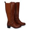 Botas de Tac?n para Mujer, Comodas y Elegantes, Detalles de Ca?a Arrugada