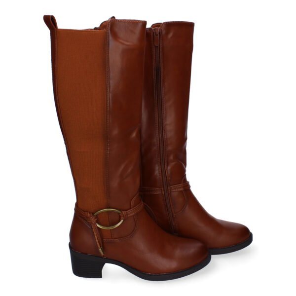 Botas de Tac?n para Mujer, Comodas y Elegantes, Detalles de Ca?a Arrugada