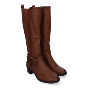 Botas de Tac?n para Mujer, Comodas y Elegantes, Detalles de Ca?a Arrugada