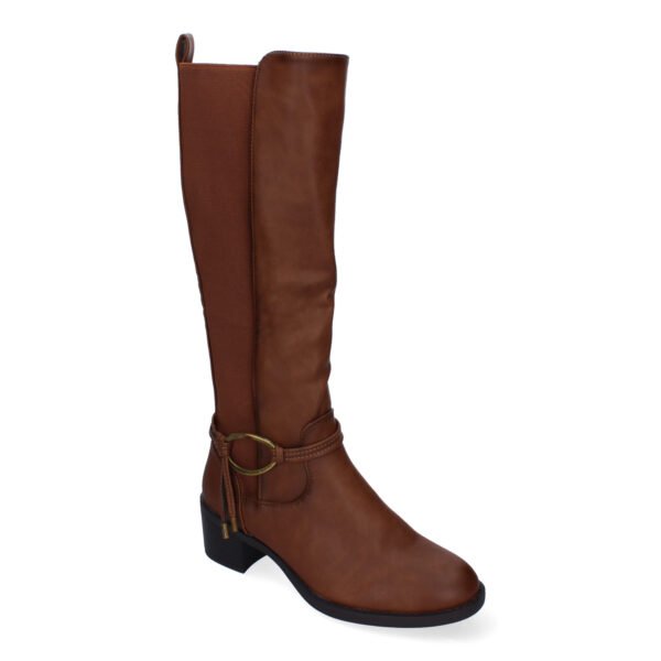 Botas de Tac?n para Mujer, Comodas y Elegantes, Detalles de Ca?a Arrugada