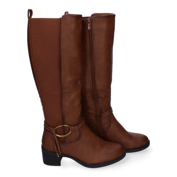 Botas de Tac?n para Mujer, Comodas y Elegantes, Detalles de Ca?a Arrugada