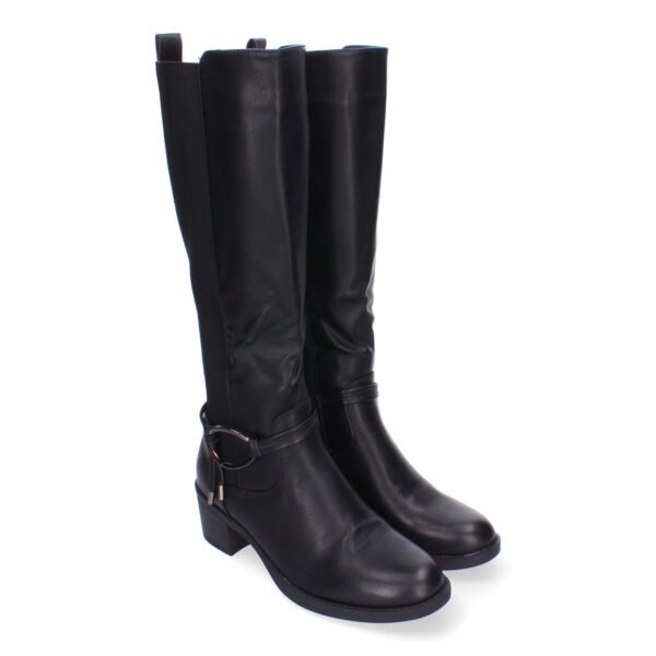 Botas de Tac?n para Mujer, Comodas y Elegantes, Detalles de Ca?a Arrugada
