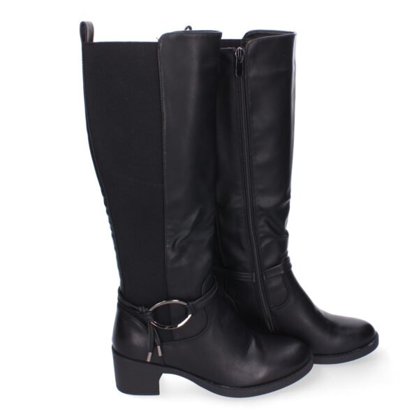 Botas de Tac?n para Mujer, Comodas y Elegantes, Detalles de Ca?a Arrugada