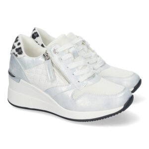 Zapatilla para Mujer, con Cu?a, Cremallera de Adorno