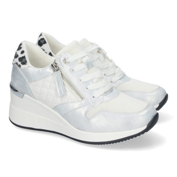 Zapatilla para Mujer, con Cu?a, Cremallera de Adorno