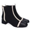 Botines de Mujer, Comodos Material Elastico, Elegantes, Dise?o Bicolor