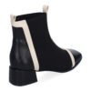 Botines de Mujer, Comodos Material Elastico, Elegantes, Dise?o Bicolor