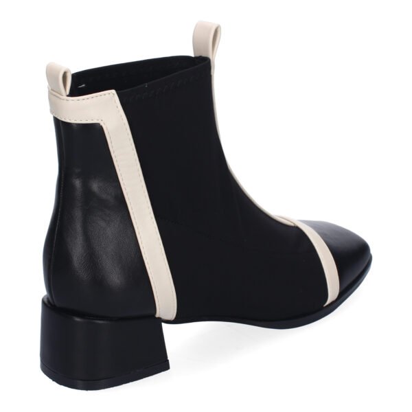 Botines de Mujer, Comodos Material Elastico, Elegantes, Dise?o Bicolor