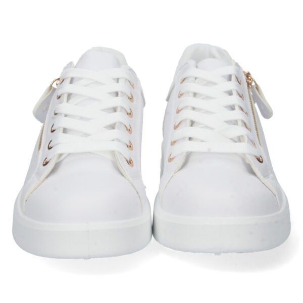 Zapatilla Plana con Cremallera y Cordones