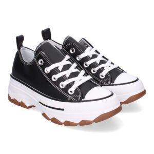 Zapatilla de Plataforma para Mujer, Comoda, Estilo Bamba