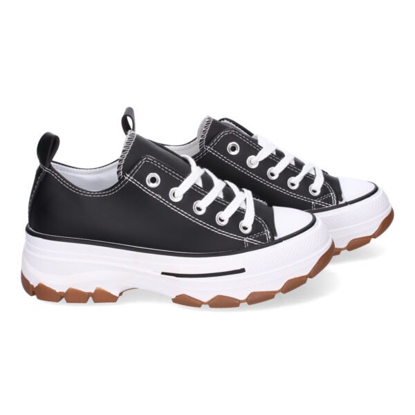 Zapatilla de Plataforma para Mujer, Comoda, Estilo Bamba