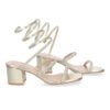 Sandalias de Mujer con Tac?n Ancho y Adornos Brillantes