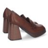 Zapato de Tacon Alto con Estapado Liso