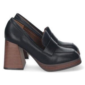 Zapato de Tacon Alto con Estapado Liso