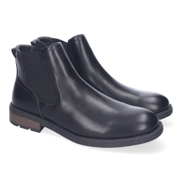 Botines de Hombre Elegantes, Dise?o Moderno con Punta Redonda, Comodos
