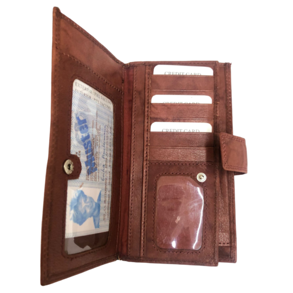 Cartera de mujer en piel genuina: estilo y funcionalidad