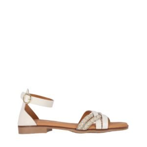 Sandalias Planas de Piel