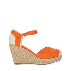 Sandalias de Tejido con Cuña Alta de Yute