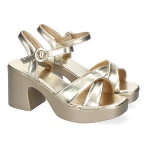 Sandalia de Tac?n para Mujer Comodas y Elegantes, Dise?o Moderno con Tiras Cruzadas en la Pala