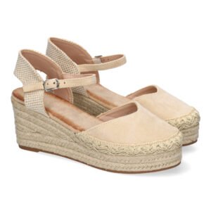 Sandalia de Cu?a de Yute para Mujer, Comodas y Elegantes con Detalles Trenzados