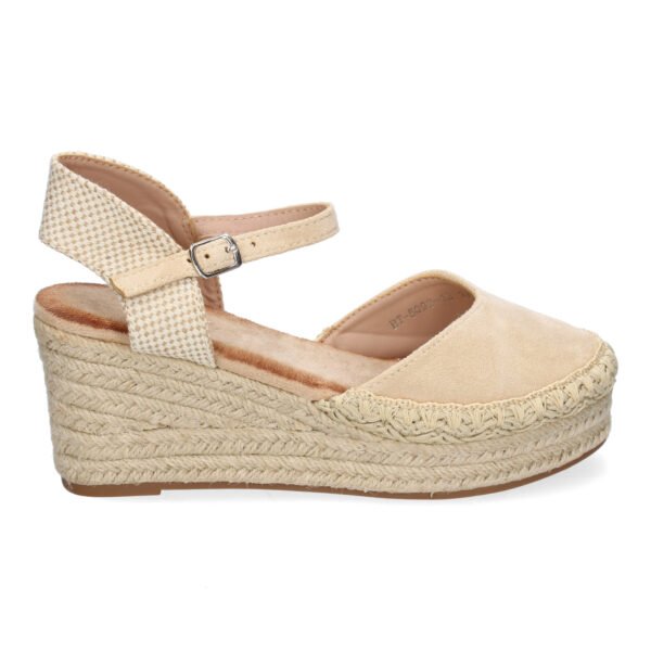 Sandalia de Cu?a de Yute para Mujer, Comodas y Elegantes con Detalles Trenzados