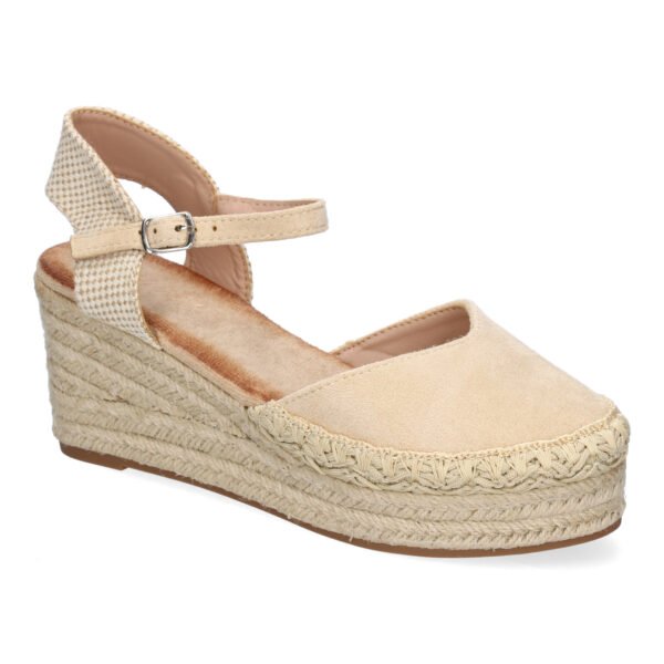Sandalia de Cu?a de Yute para Mujer, Comodas y Elegantes con Detalles Trenzados
