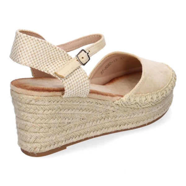 Sandalia de Cu?a de Yute para Mujer, Comodas y Elegantes con Detalles Trenzados
