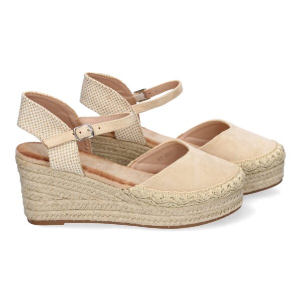 Sandalia de Cu?a de Yute para Mujer, Comodas y Elegantes con Detalles Trenzados