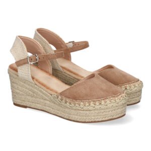 Sandalia de Cu?a de Yute para Mujer, Comodas y Elegantes con Detalles Trenzados